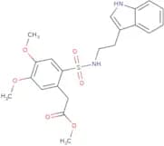 methyl 2-(2-(((2-indol-3-ylethyl)amino)sulfonyl)-4,5-dimethoxyphenyl)acetate
