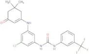 ((3-((5,5-dimethyl-3-oxocyclohex-1-enyl)amino)-5-chlorophenyl)amino)-N-(3-(trifluoromethyl)phenyl)…
