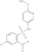 4-chloro-N-(6-methoxypyridin-3-yl)-2-nitrobenzene-1-sulfonamide
