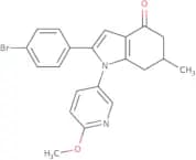 2-(4-bromophenyl)-1-(6-methoxy(3-pyridyl))-6-methyl-5,6,7-trihydroindol-4-one