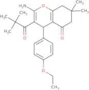 2-amino-3-(2,2-dimethylpropanoyl)-4-(4-ethoxyphenyl)-7,7-dimethyl-4,6,7,8-tetrahydro2H-chromen-5-o…