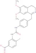 1-(4-((6,7-dimethoxy(3,4-dihydroisoquinolyl))methyl)phenyl)-3-(2-fluoro-5-nitrophenyl)urea