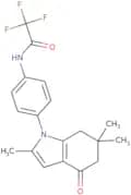 2,2,2-trifluoro-N-(4-(2,6,6-trimethyl-4-oxo(5,6,7-trihydroindolyl))phenyl)ethanamide