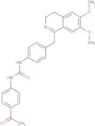 3-(4-acetylphenyl)-1-(4-((6,7-dimethoxy(3,4-dihydroisoquinolyl))methyl)phenyl)urea