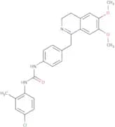 1-(4-((6,7-dimethoxy(3,4-dihydroisoquinolyl))methyl)phenyl)-3-(4-chloro-2-methylphenyl)urea