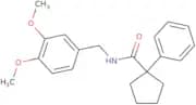 N-[(3,4-dimethoxyphenyl)methyl]-1-phenylcyclopentane-1-carboxamide