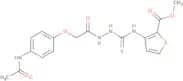 methyl 3-((((2-(4-(acetylamino)phenoxy)acetylamino)amino)thioxomethyl)amino)thiophene-2-carboxylate