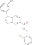 N-[(2-Chlorophenyl)methyl]-1-(3-methylphenyl)-1H-1,3-benzodiazole-5-carboxamide