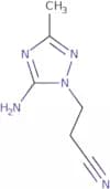 3-(5-Amino-3-methyl-1H-1,2,4-triazol-1-yl)propanenitrile