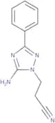 3-(5-Amino-3-phenyl-1H-1,2,4-triazol-1-yl)propanenitrile