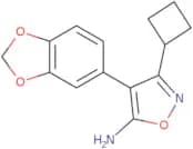 4-(1,3-Dioxaindan-5-yl)-3-cyclobutyl-1,2-oxazol-5-amine