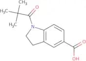 1-(2,2-Dimethylpropanoyl)-2,3-dihydro-1H-indole-5-carboxylic acid