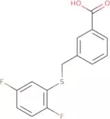 3-{[(2,5-Difluorophenyl)sulfanyl]methyl}benzoic acid