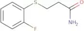 3-[(2-Fluorophenyl)sulfanyl]propanamide