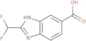 2-(Difluoromethyl)-1H-1,3-benzodiazole-5-carboxylic acid