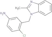 4-Chloro-3-[(2-methyl-1H-1,3-benzodiazol-1-yl)methyl]aniline