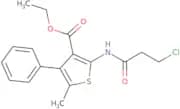 Ethyl 2-(3-chloropropanamido)-5-methyl-4-phenylthiophene-3-carboxylate