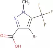 4-bromo-1-methyl-5-(trifluoromethyl)-1H-pyrazole-3-carboxylic acid