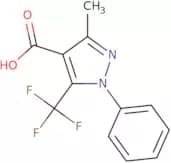 3-Methyl-1-phenyl-5-(trifluoromethyl)-1H-pyrazole-4-carboxylic acid