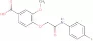 4-{[(4-Fluorophenyl)carbamoyl]methoxy}-3-methoxybenzoic acid