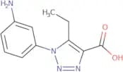1-(3-Aminophenyl)-5-ethyl-1H-1,2,3-triazole-4-carboxylic acid