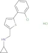 N-{[5-(2-Chlorophenyl)thiophen-2-yl]methyl}cyclopropanamine hydrochloride
