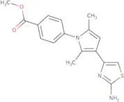 Methyl 4-[3-(2-amino-1,3-thiazol-4-yl)-2,5-dimethyl-1H-pyrrol-1-yl]benzoate hydrochloride