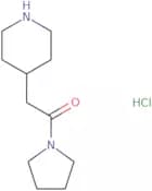 2-(Piperidin-4-yl)-1-(pyrrolidin-1-yl)ethan-1-one hydrochloride