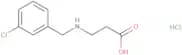 3-{[(3-Chlorophenyl)methyl]amino}propanoic acid hydrochloride