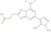 3-[7-(Difluoromethyl)-5-(1,5-dimethyl-1H-pyrazol-4-yl)-[1,2,4]triazolo[1,5-a]pyrimidin-2-yl]propan…