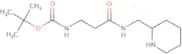 tert-Butyl N-{2-[(piperidin-2-ylmethyl)carbamoyl]ethyl}carbamate