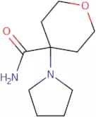 4-(Pyrrolidin-1-yl)oxane-4-carboxamide