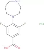 4-(1,4-Diazepan-1-yl)-3,5-difluorobenzoic acid hydrochloride