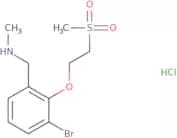 {[3-Bromo-2-(2-methanesulfonylethoxy)phenyl]methyl}(methyl)amine hydrochloride