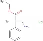 Ethyl 3-amino-2-methyl-2-phenylpropanoate hydrochloride