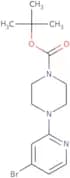 4-(4-Bromopyridin-2-yl)piperazine, N1-BOC protected