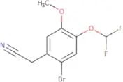 2-[2-Bromo-4-(difluoromethoxy)-5-methoxyphenyl]acetonitrile