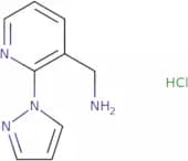 [2-(1H-Pyrazol-1-yl)pyridin-3-yl]methanamine hydrochloride