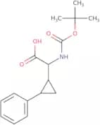 2-((tert-Butoxycarbonyl)amino)-2-(2-phenylcyclopropyl)acetic acid