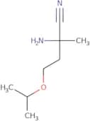 2-Amino-2-methyl-4-(propan-2-yloxy)butanenitrile