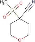 4-Methanesulfonyloxane-4-carbonitrile