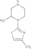 2-Methyl-1-(4-methyl-1,3-thiazol-2-yl)piperazine