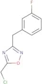 5-(Chloromethyl)-3-[(3-fluorophenyl)methyl]-1,2,4-oxadiazole