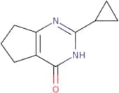 2-Cyclopropyl-3H,4H,5H,6H,7H-cyclopenta[D]pyrimidin-4-one