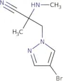 3-(4-bromo-1H-pyrazol-1-yl)-2-methyl-2-(methylamino)propanenitrile