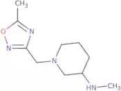 N-Methyl-1-[(5-methyl-1,2,4-oxadiazol-3-yl)methyl]piperidin-3-amine