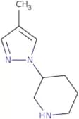 3-(4-Methyl-1H-pyrazol-1-yl)piperidine