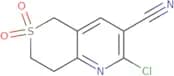 2-Chloro-​7,​8-​dihydro-​5H-​thiopyrano[4,​3-​b]​pyridine-​3-​carbonitrile 6,​6-​dioxide