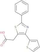 2-[2-Phenyl-4-(thiophen-2-yl)-1,3-thiazol-5-yl]acetic acid