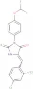 5-[(2,4-Dichlorophenyl)methylidene]-3-[4-(difluoromethoxy)phenyl]-2-sulfanylideneimidazolidin-4-one